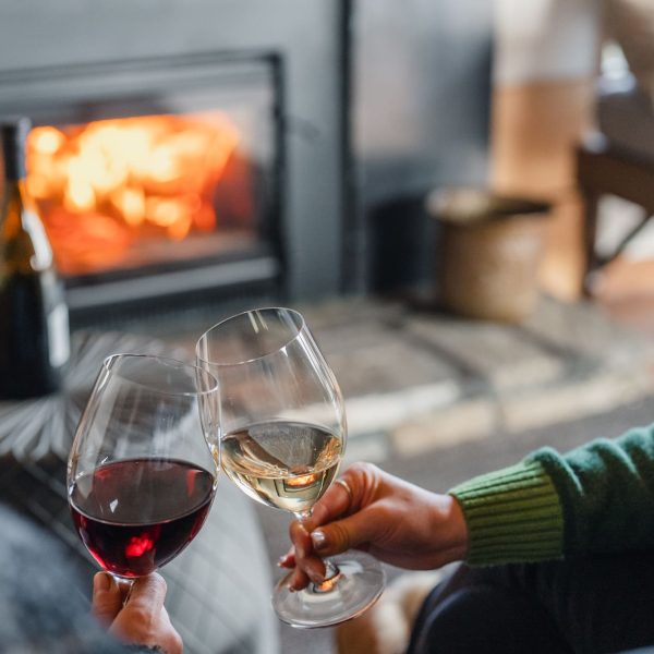 Cellar door fireplace